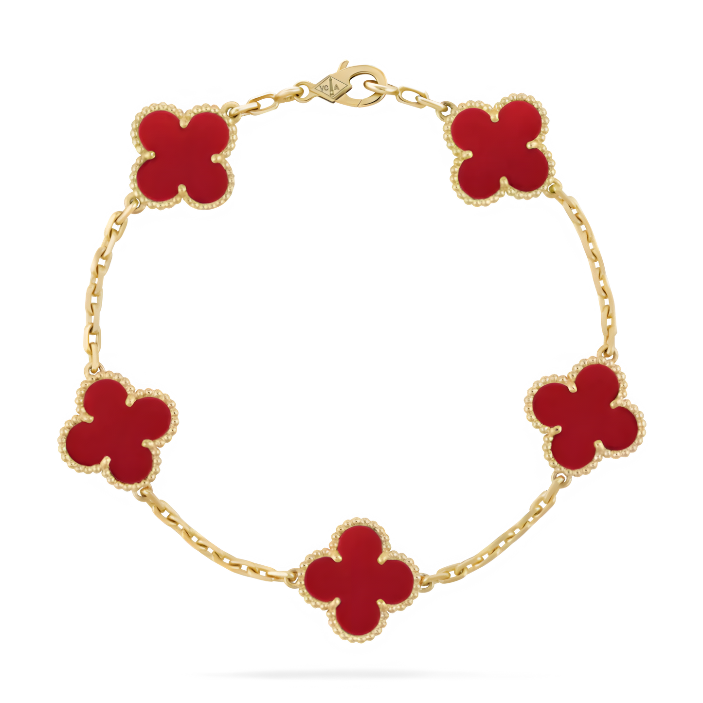 Goldenes | Kleeblatt--Armband I 8 Farben