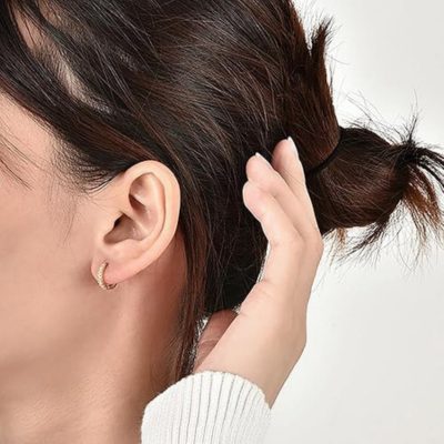 Boucles d'oreilles ISA avec zircone | Or