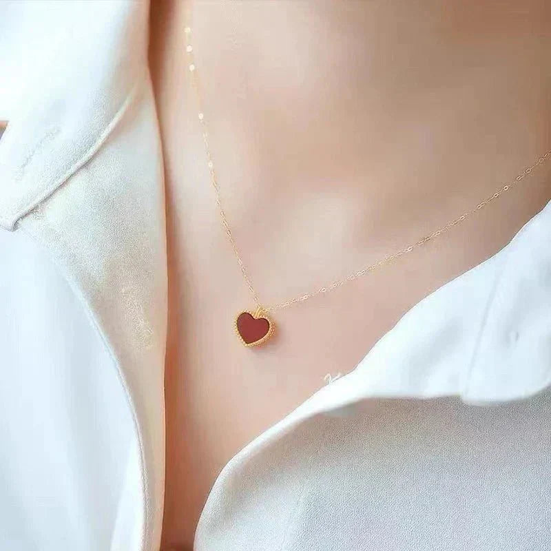 COLLIER COEUR ROUGE