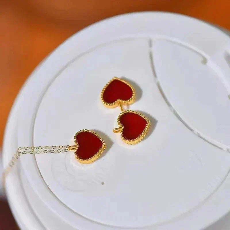 COLLIER COEUR ROUGE