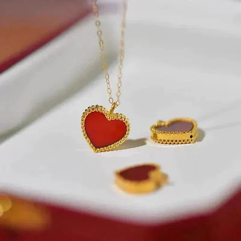 COLLIER COEUR ROUGE