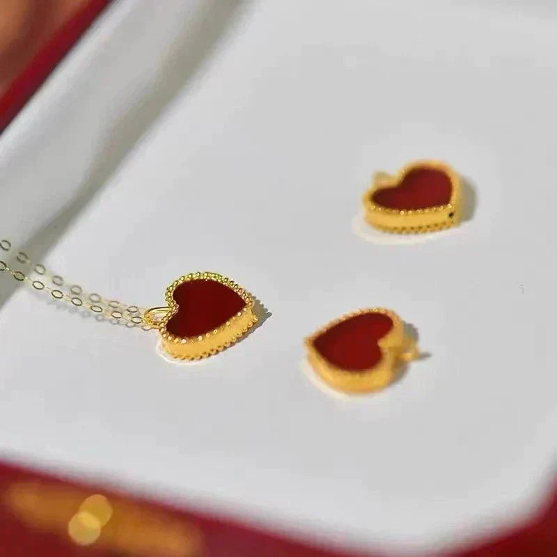 COLLIER COEUR ROUGE