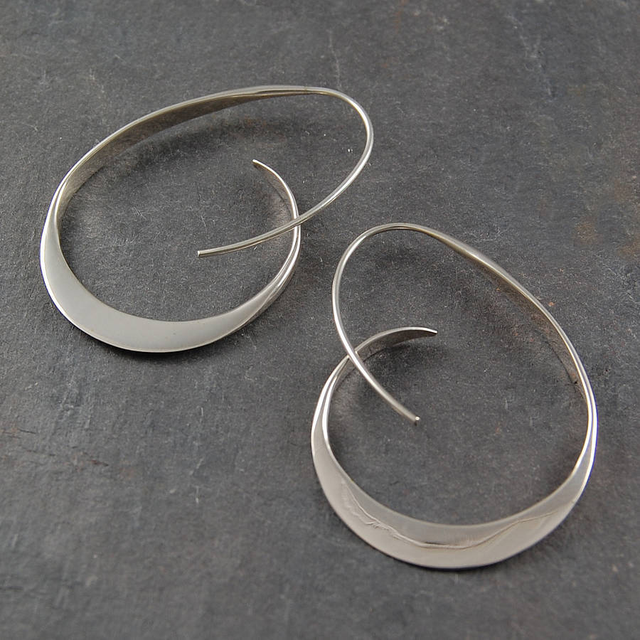 Silver Spiral Earrings – Exquisite