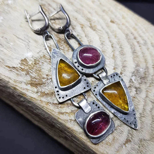 Gold Triangle Earrings – Timeless Elegance