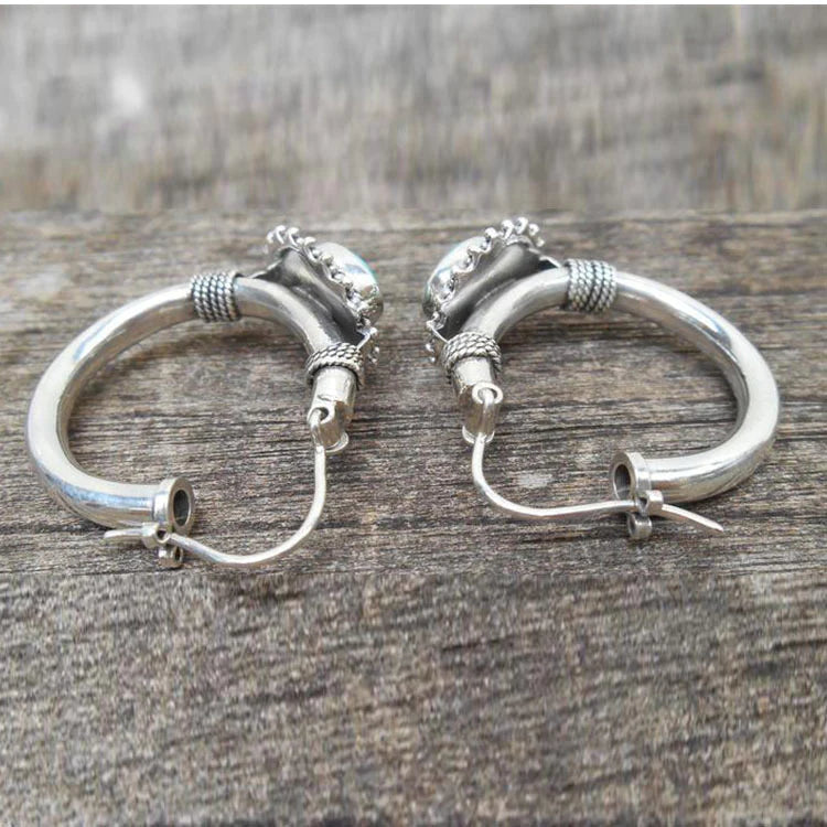 Turquoise Retro Earrings – Timeless Elegance