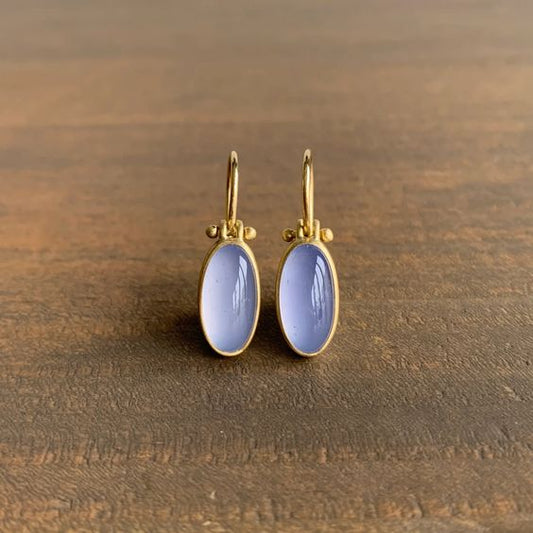 Lilac Moonstone Drop Earrings – Exquisite
