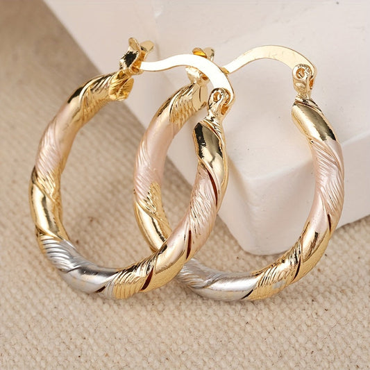 Gold Vintage Round Hoop Earrings – Timeless