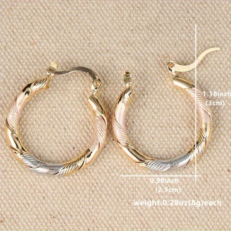 Gold Vintage Round Hoop Earrings – Timeless