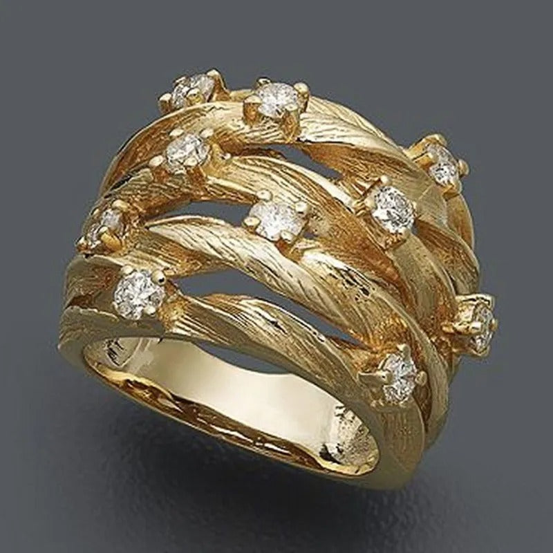 Gold Vintage Boho Ring – Timeless Elegance