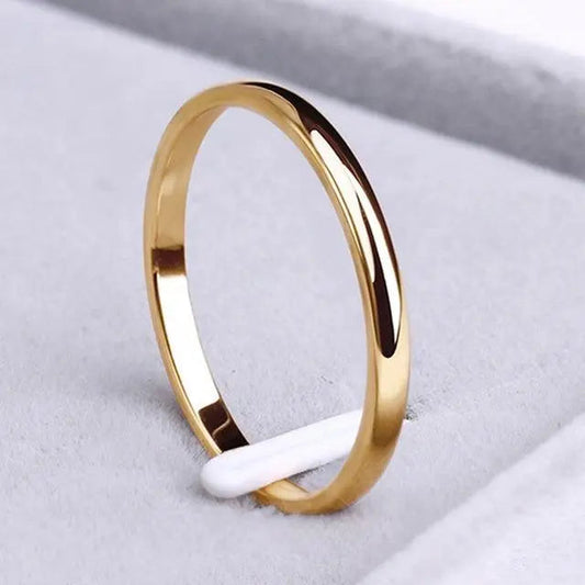 Gold and Silver Band Ring – Elegant