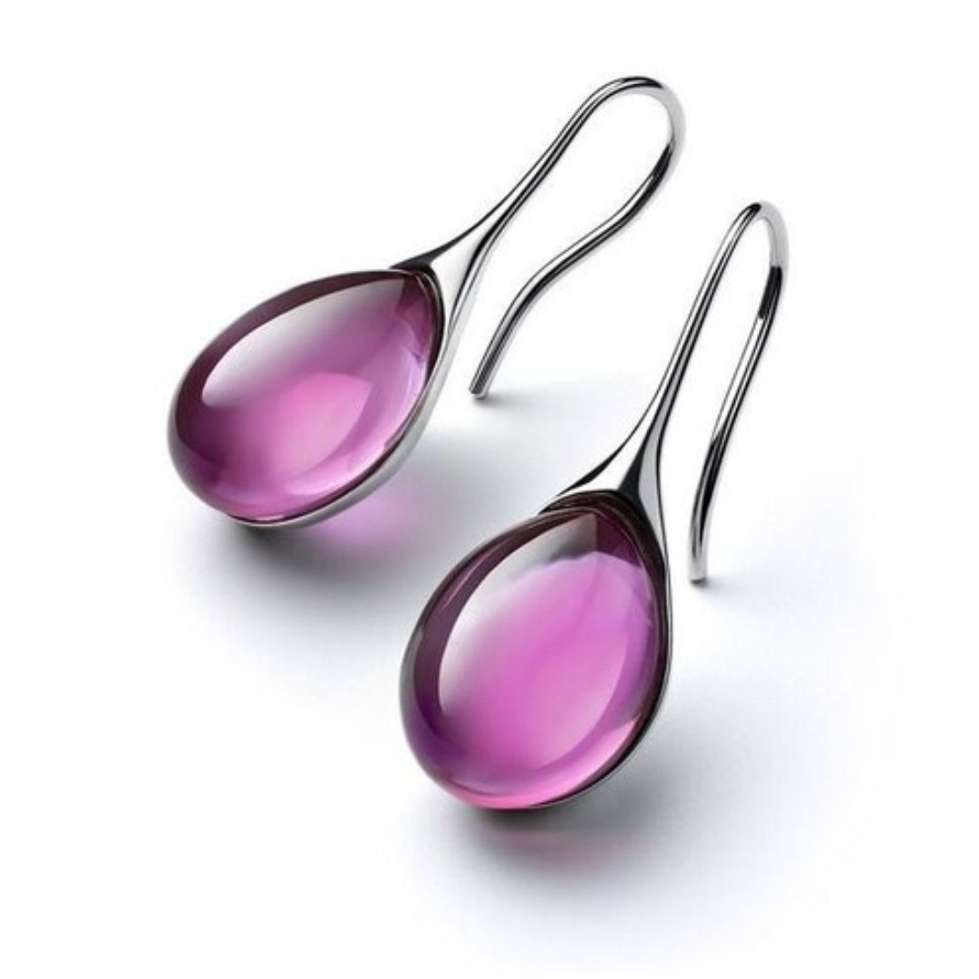 Gold & Silver Crystal Drop Earrings – Timeless