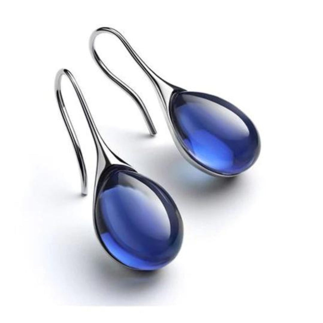 Gold & Silver Crystal Drop Earrings – Timeless