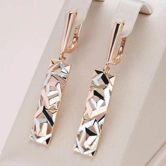 Gold & Silver Crystal Vintage Earrings – Timeless