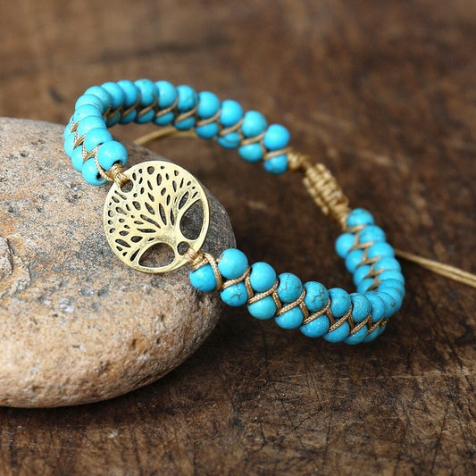 Turquoise Tree of Life Bracelet – Exquisite