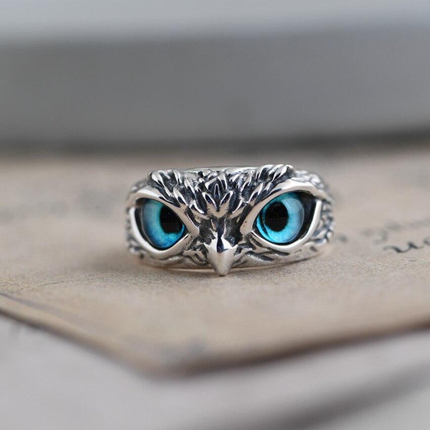 Silver Opal Owl Ring – Timeless Elegance
