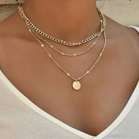 Gold and Silver Plated Necklace – Elegant