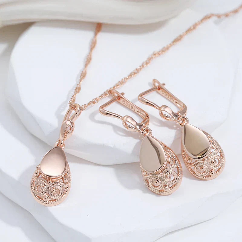 Gold Merle Drop Earrings – Exquisite