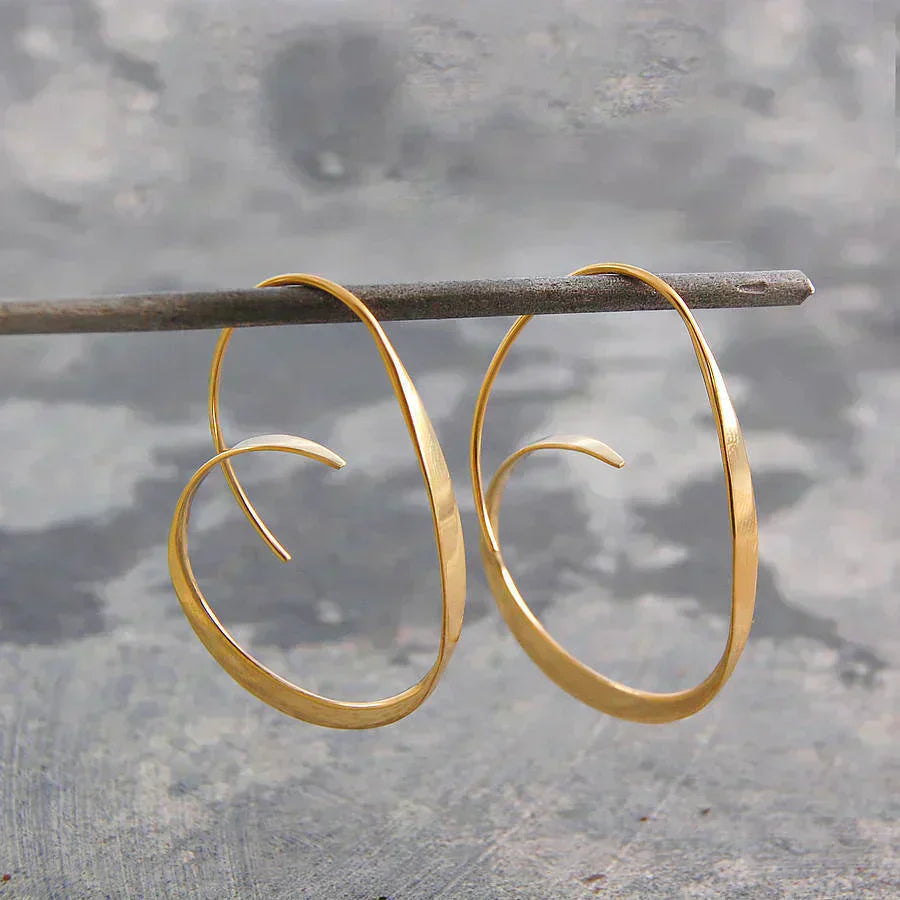 Silver Spiral Earrings – Exquisite