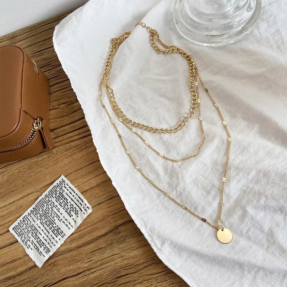 Gold and Silver Plated Necklace – Elegant