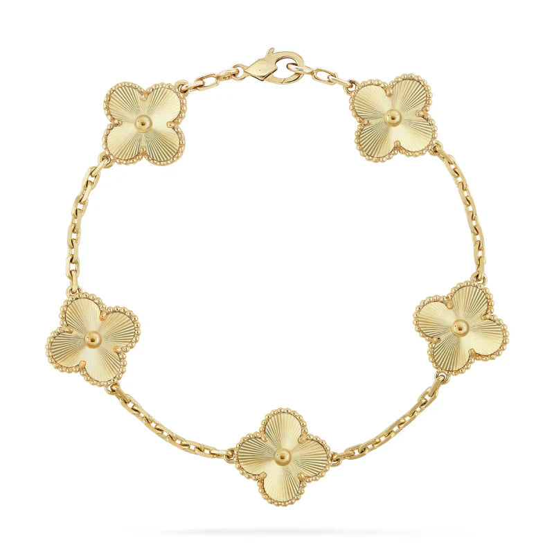 Goldenes | Kleeblatt--Armband I 8 Farben