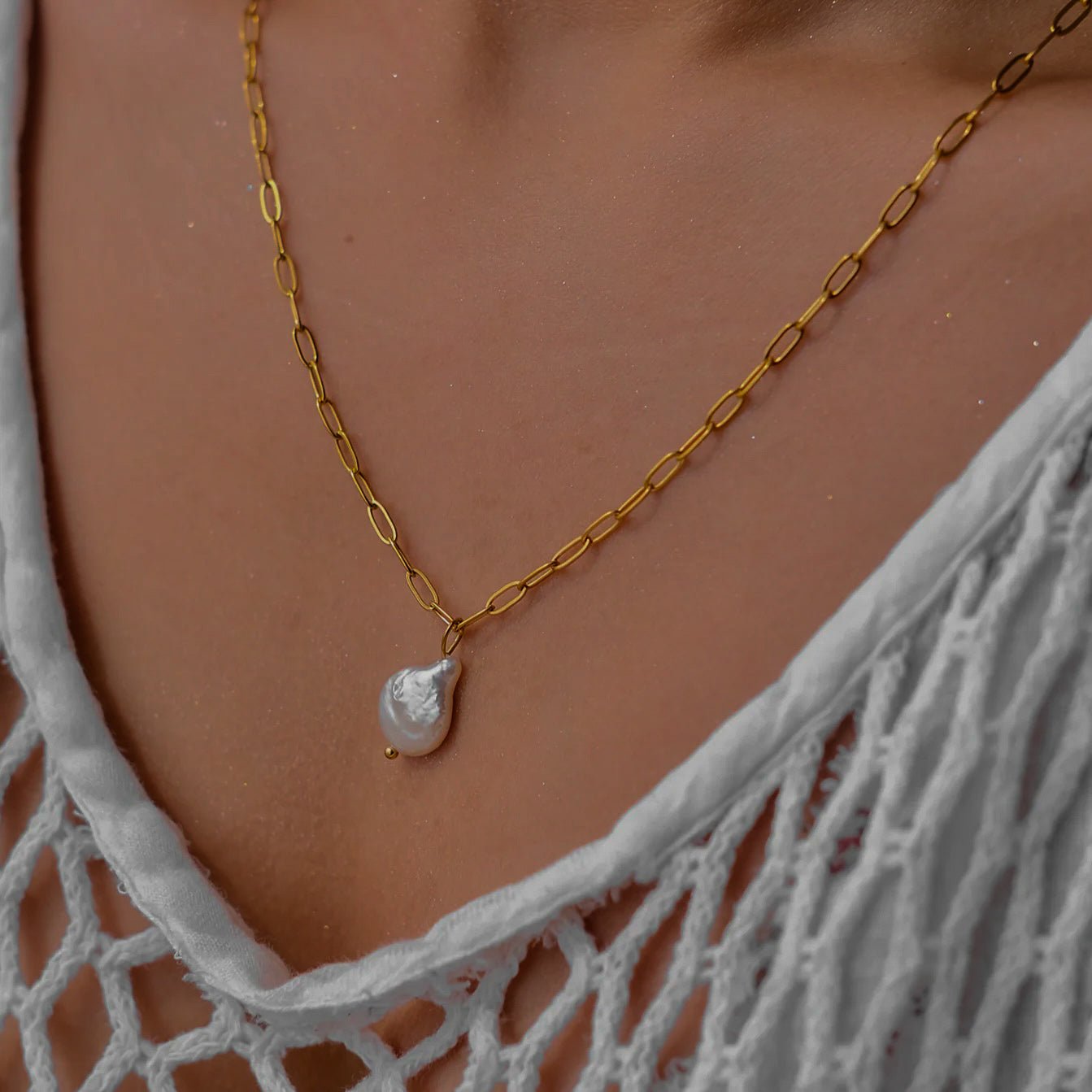 Collier de perles d'eau douce Angelica