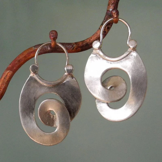 Silver Irregular Drop Earrings – Timeless