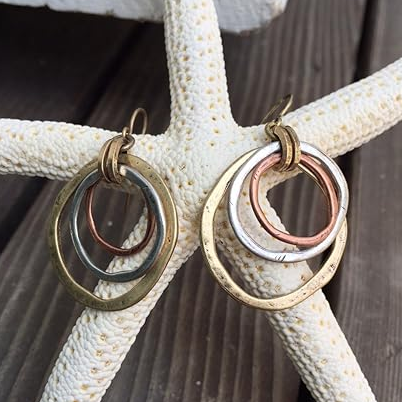 Gold & Silver Vintage Earrings – Exquisite