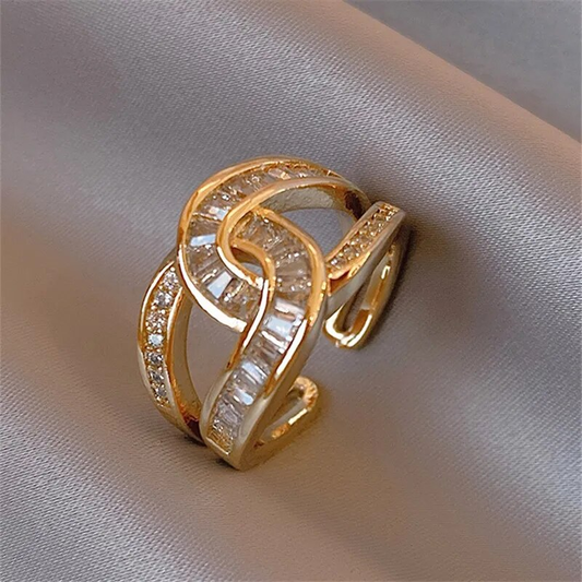 Gold Adjustable Knot Ring – Elegant