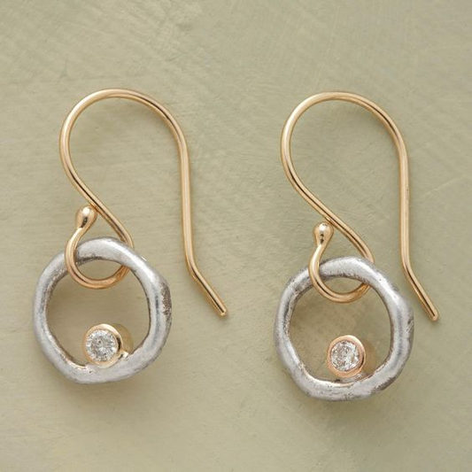 Silver Zirconia Drop Earrings – Elegant