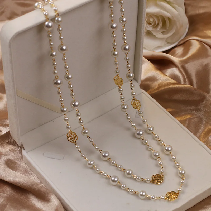 Gold Pearl Necklace – Timeless Elegance