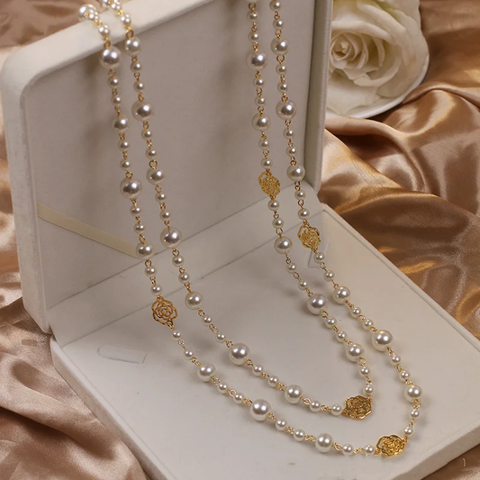 Gold Pearl Necklace – Timeless Elegance