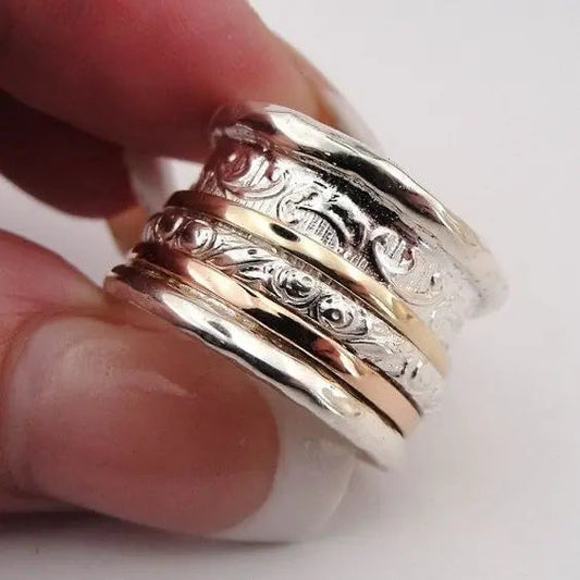 Gold and Silver Vintage Ring – Timeless
