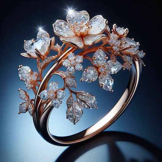Crystal Blossom Ring – Exquisite