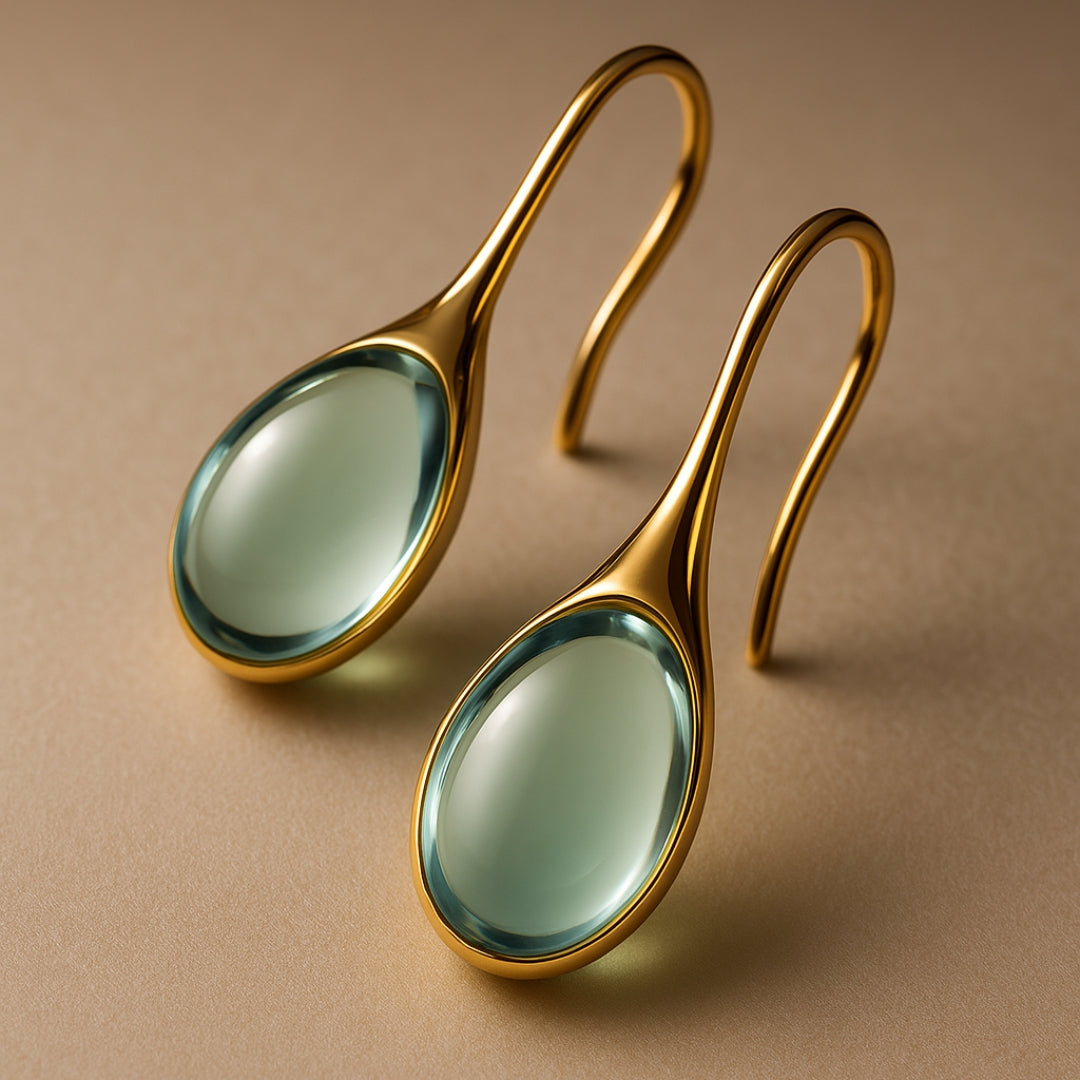 Gold & Silver Crystal Drop Earrings – Timeless