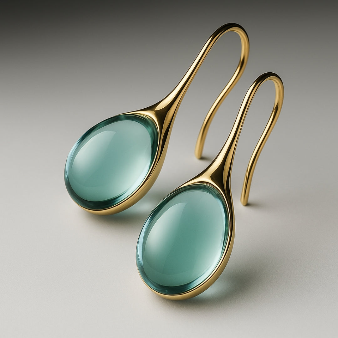 Gold & Silver Crystal Drop Earrings – Timeless