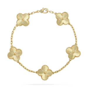 Goldenes | Kleeblatt--Armband